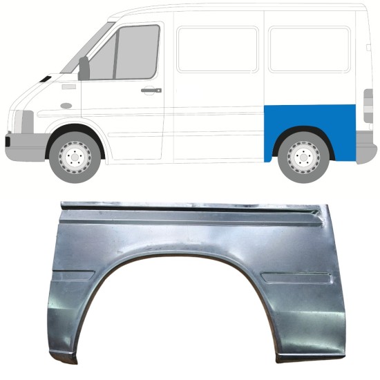 Rear wing repair panel for Volkswagen LT 1996-2005 / Left 13960