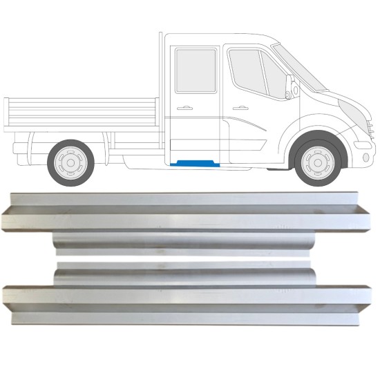 Rear sill repair panel for Nissan NV400 2010- / Left+Right 15705