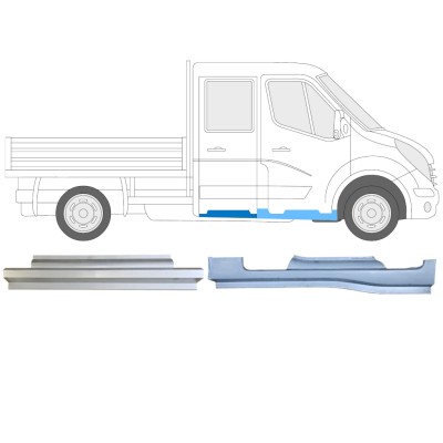 Repair panel set for Nissan NV400 2010- / Right 15710