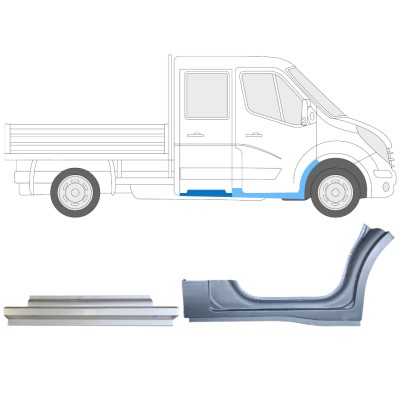 Repair panel set for Nissan NV400 2010- / Right 15721