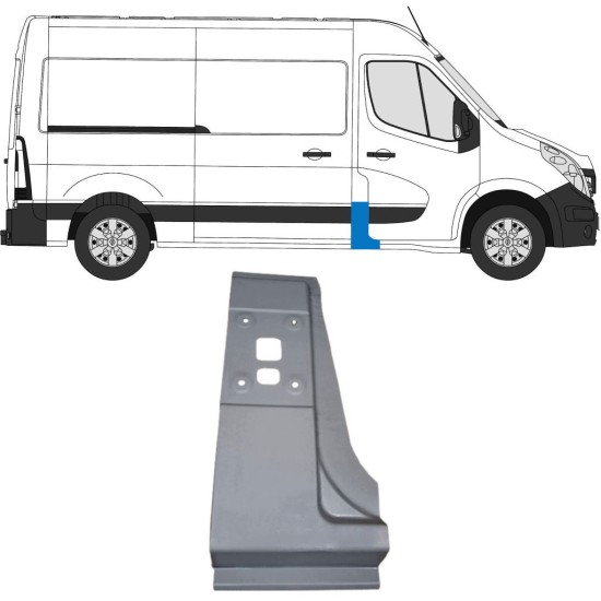 Pillar repair panel for Opel Movano 2010-2021 / Right 16918