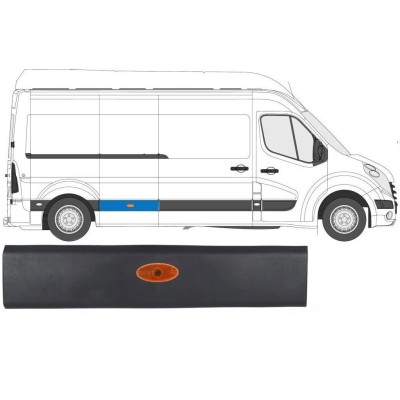 Side trim with lamp for Nissan NV400 2010- / Right 15673