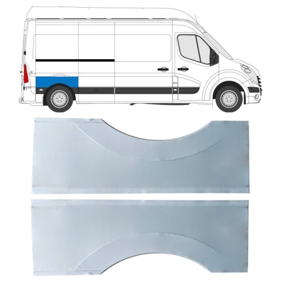 Rear wing repair panel for Opel Movano 2010-2021 / Left+Right 16823