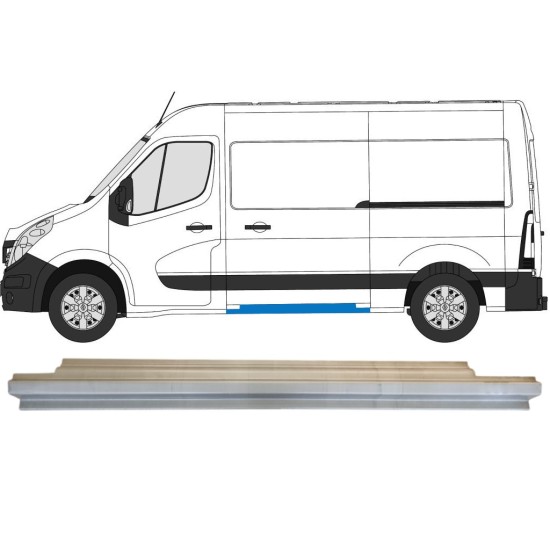 Sliding door sill repair panel for Nissan NV400 2010- / Left 15706