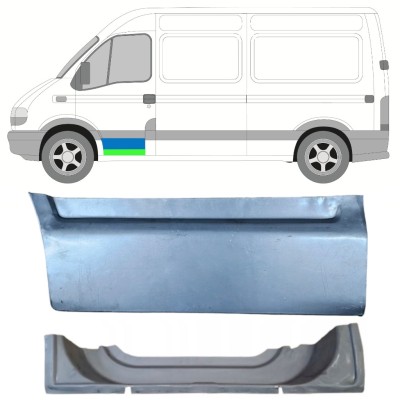 Inner and outer front door repair panel for Nissan Interstar 2002-2010 / Left 16881