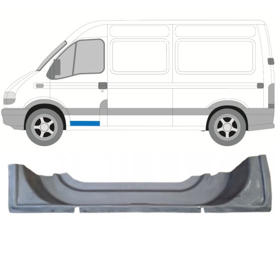 Inner front door repair panel for Renault Master 1998-2010 / Left 16862