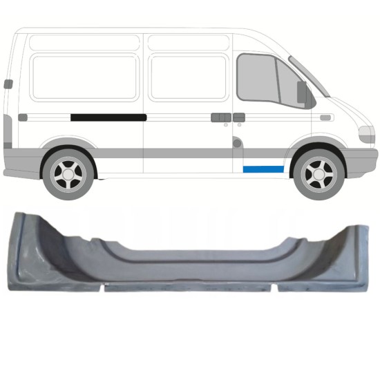 Inner front door repair panel for Renault Master 1998-2010 / Right 16861