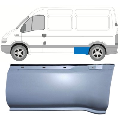 Rear wing repair panel for Renault Master 1998-2010 / Left 16904