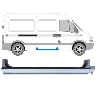 Sliding door sill repair panel for Opel Movano 1998-2010 / Right 15329