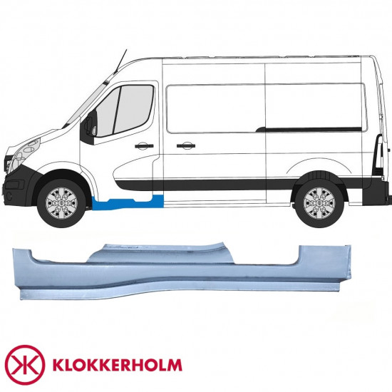 RENAULT MASTER 2010- FRONT SILL REPAIR PANEL / LEFT