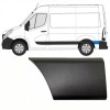 Rear side trim behind the wheel