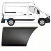 Rear side trim behind the wheel