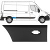 Rear wing side trim with lamp