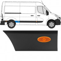 Rear wing side trim with lamp for Renault Master 2010- / L2 / Right /  10932