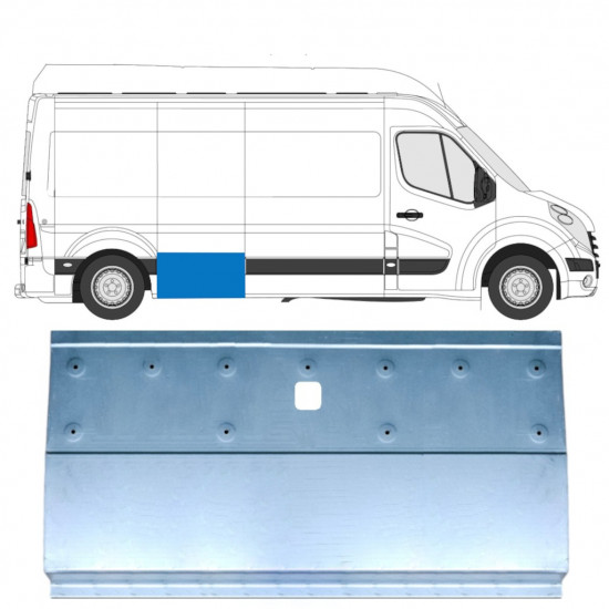 Side repair panel for Nissan NV400 2010- / Left = Right (symmetrical) 15722