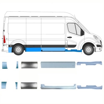 Repair panel set for Nissan NV400 2010- / Left+Right 15719