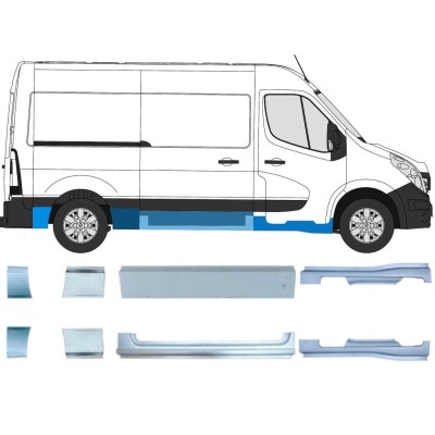 Repair panel set for Nissan NV400 2010- / Left+Right 15723