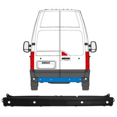 Rear bumper with PDC for Renault Master 2010- 16382