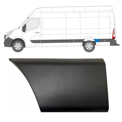 Rear fender side trim behind the wheel for Renault Master 2010- / Left 16659