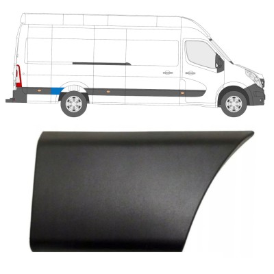 Rear fender side trim behind the wheel for Renault Master 2010- / Right 16658
