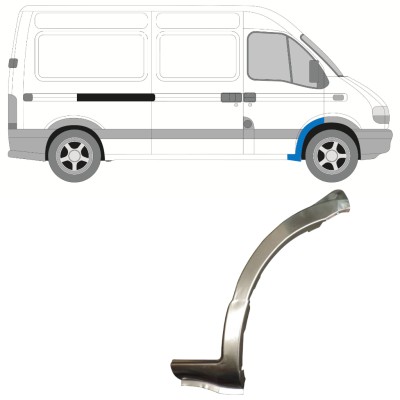 Front wing repair panel for Opel Movano 1998-2010 / Right 15358