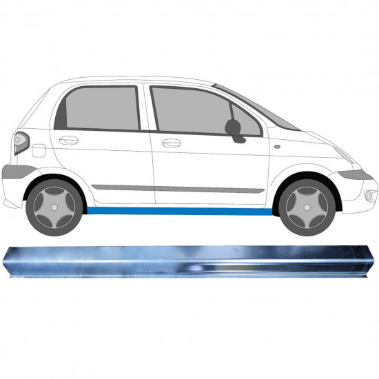 Sill repair panel for Chevrolet Matiz 2001-2005 / Left = Right (symmetrical) 6458