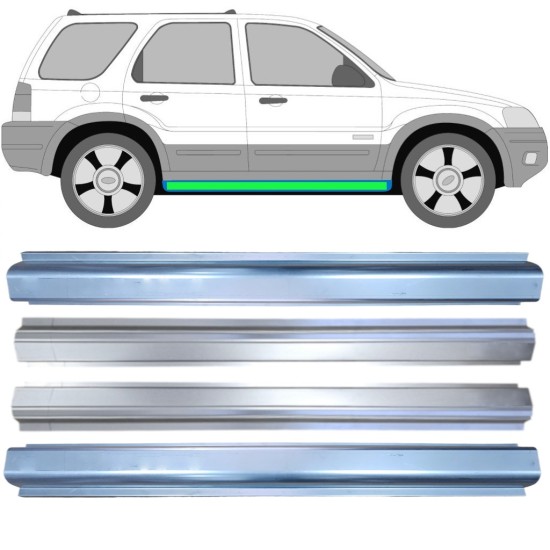 Sill and inner sill repair panel for Ford Maverick 2001-2008 / Left+Right / Set 14856
