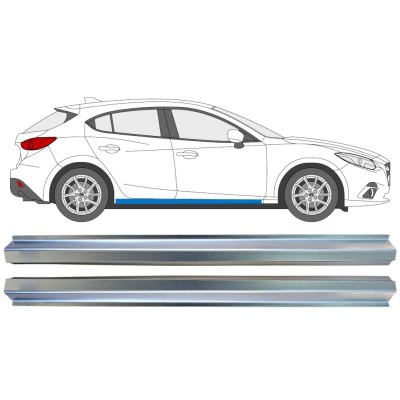 Sill repair panel for Mazda 3 2013-2019 / Left+Right / Set 16345