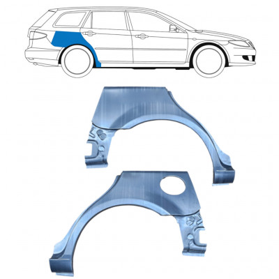 Rear wing repair panel for Mazda 6 2002-2008 / Left+Right / COMBI / Set 9164