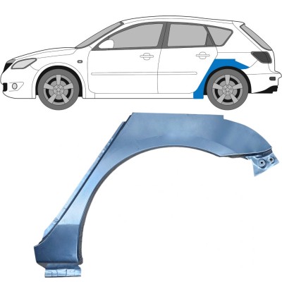 Rear wing repair panel for Mazda 3 2003-2009 / Left 5156