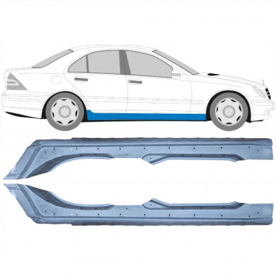 Full sill repair panel for Mercedes C-class 2000-2007 / Left+Right / Set 10419