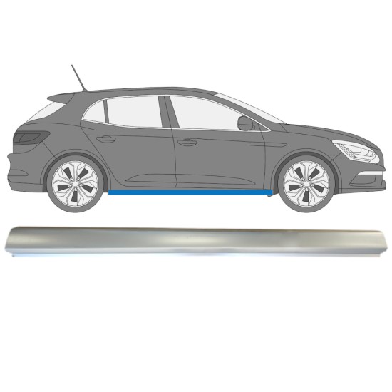 Sill repair panel for Renault Megane 2016- / Right 15010