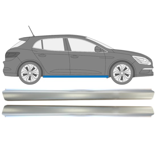 Sill repair panel for Renault Megane 2016- / Left+Right / Set 15009