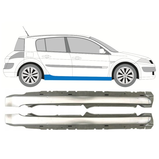 Full sill repair panel for Renault Megane II 2003-2012 / Left+Right / Set 9934
