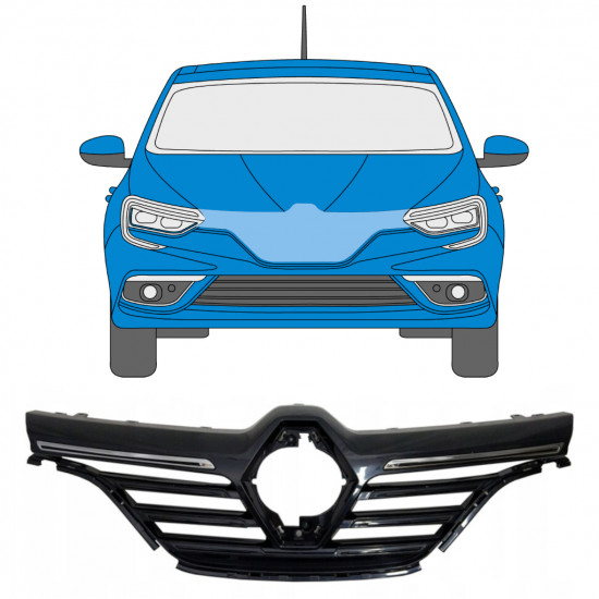 Grille for Renault Megane 2016- 7541