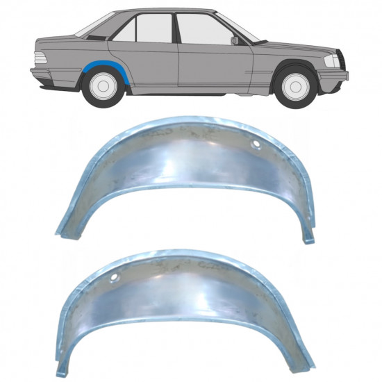 MERCEDES 190 1982-1993 INNER REAR WHEEL ARCH / SET