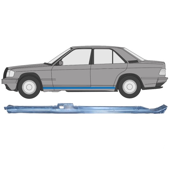 Upper sill repair panel for Mercedes 190 W201 1982-1993 / Left 15128