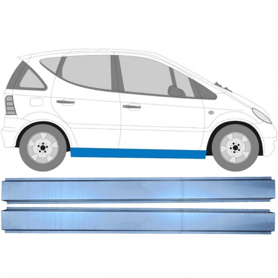 Sill repair panel for Mercedes A-class 1997-2004 / Left = Right (symmetrical) / Set 9529