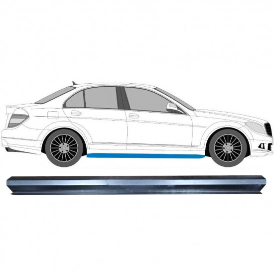 Sill repair panel for Mercedes C-class 2007-2014 / Left = Right (symmetrical) 5103