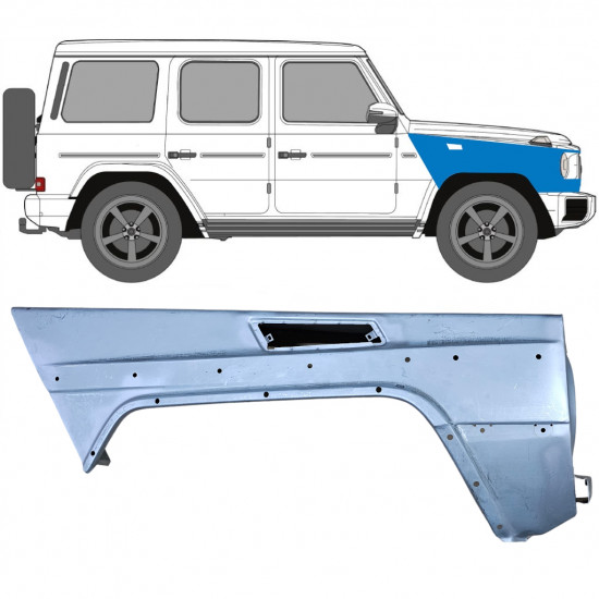 MERCEDES G CLASS W463 1997- FRONT WING / RIGHT