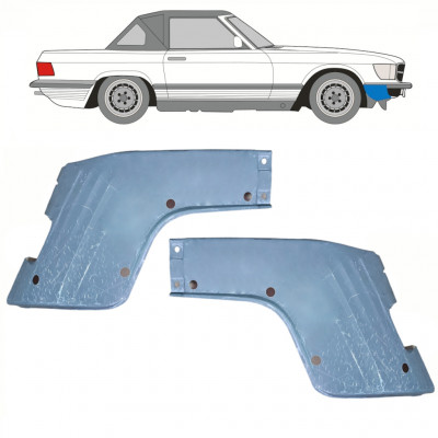 Front wing repair panel for Mercedes Sl-class 1971-1989 / Left+Right / Set 10296