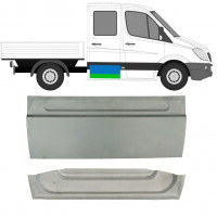 Rear door repair panel for Mercedes Sprinter 2006- / Left = Right (symmetrical) / Double cab / Set 10512