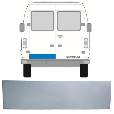 Low rear door repair panel for Mercedes T1 207-410 1977-1995 / Left = Right (symmetrical) 16229