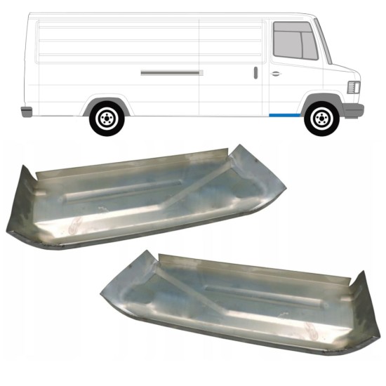 Front step repair panel for Mercedes T2 1986-1996 / Left+Right / Set 9796