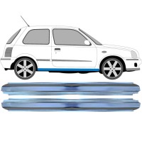 Sill repair panel for Nissan Micra K11 1992-2003 / Left+Right / Set 16148