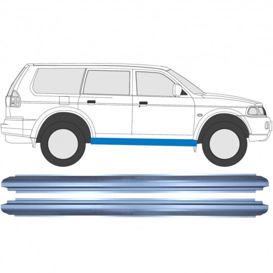 Sill repair panel for Mitsubishi Pajero Sport 1996-2008 / Left = Right (symmetrical) / Set 10084