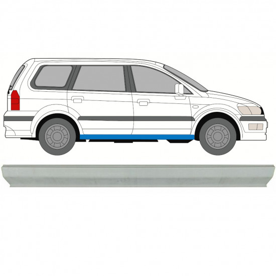 Sill repair panel for Mitsubishi Space Wagon 1998-2004 / Left = Right (symmetrical) 9333