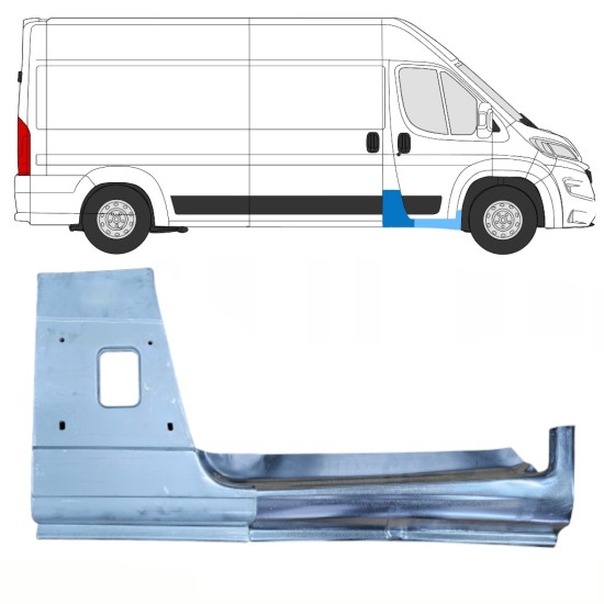Pillar repair panel + Sill repair panel for Opel Movano 2021-2026 / Right 16471