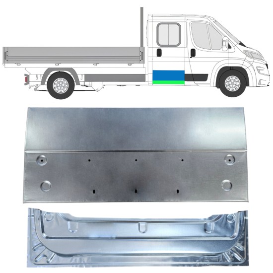 Inner and outer rear door repair panel for Opel Movano 2021-2026 / Left = Right (symmetrical) / Set 16408