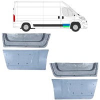 Inner and outer front door repair panel for Opel Movano 2021-2026 16480